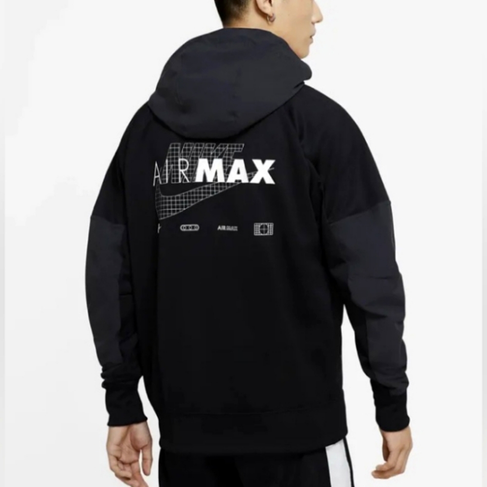 Men's Nike Airmax track suit black grey small